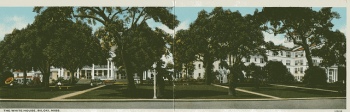 Early panoramic post card view of the White House Hotel in Biloxi