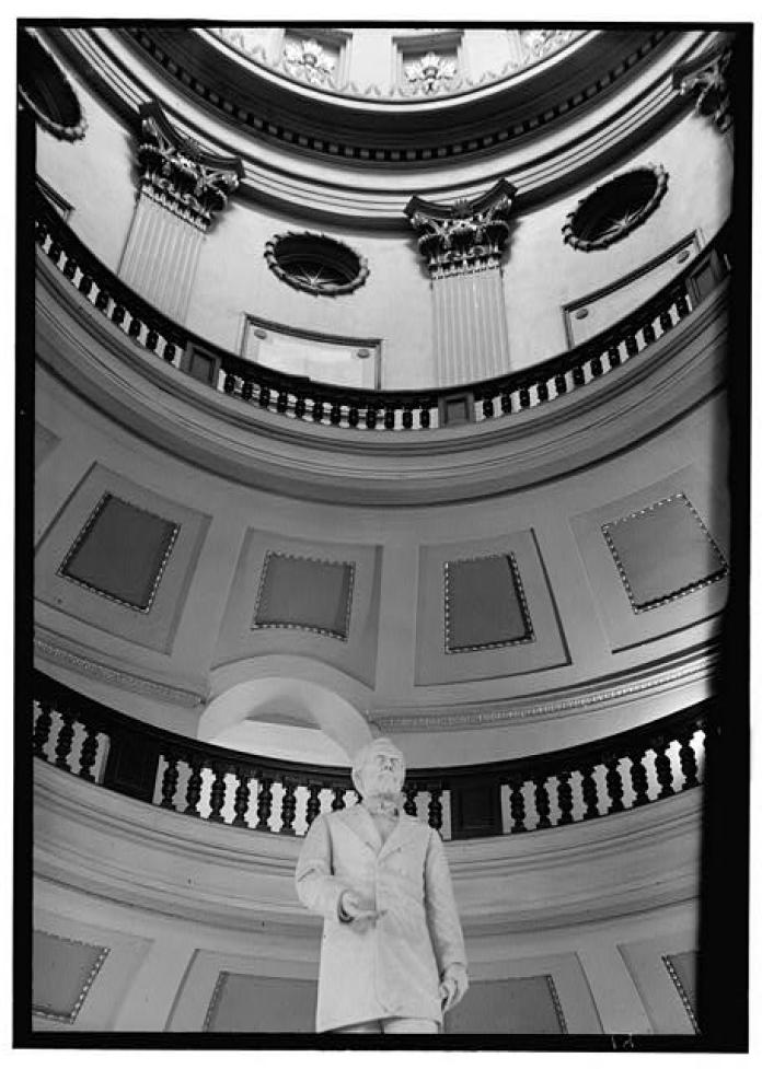 Historic American Buildings Survey. Lester Jones, Photographer February 20, 1940 FROM MAIN FLOOR, LOOKING UP