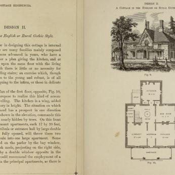 pages 40 & 41 Cottage Residences by A. J. Downing first ed. published 1842