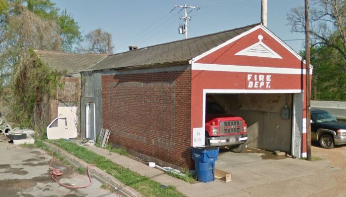 Tchula Fire Department. Front Street Tchula, Holmes County, Miss. June, 2016 from google street view accessed 1-13-17