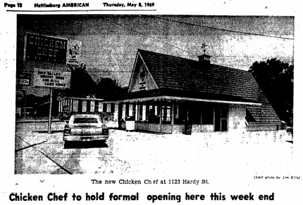 Chicken Chef Hardy Street, Hattiesburg from Hattiesburg American 5-8-1969