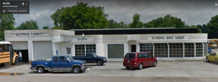 former Pan Am Station Marks, Mississippi June 2014 Google Streetview